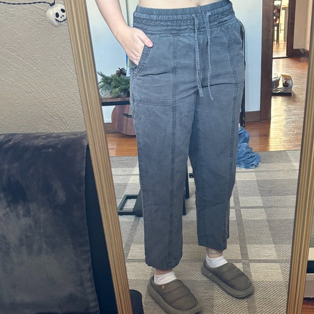 Aerie gray cotton pants, size small